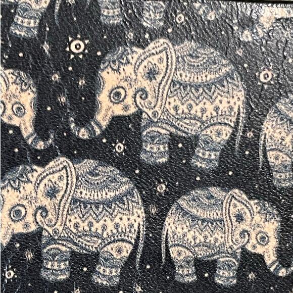 Jon Wye Elephant Graphic Black 100% Leather Belt Small - Picture 4 of 6